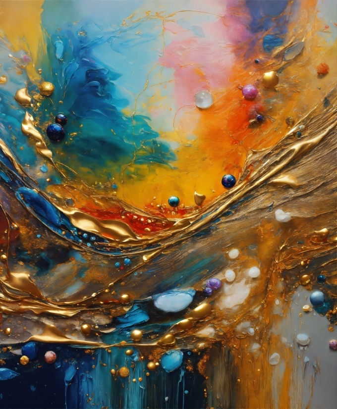 Liquid, World, Amber, Nature, Azure, Paint