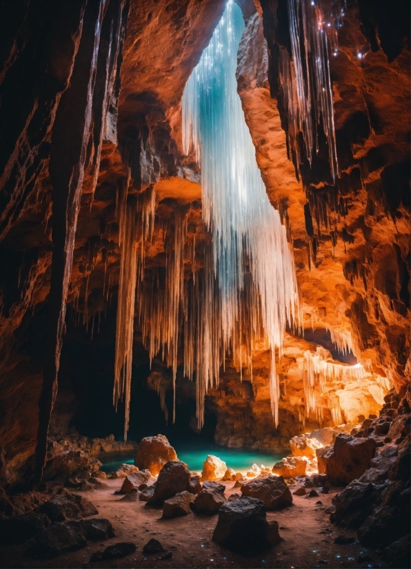 Midjourney Words, Stalagmite, Water, Icicle, Soda Straw, Speleothem