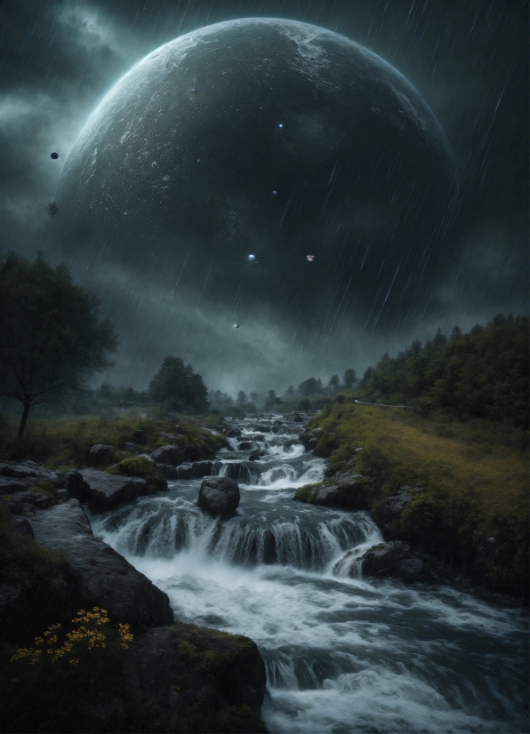 Nvidia Instant Neural Graphics, Water, Sky, Atmosphere, Moon, Natural Landscape