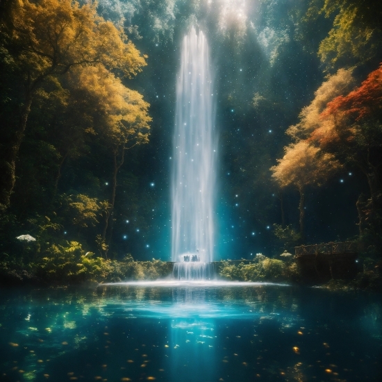 Openai Image Generation, Water, Water Resources, Nature, Fountain, Natural Landscape