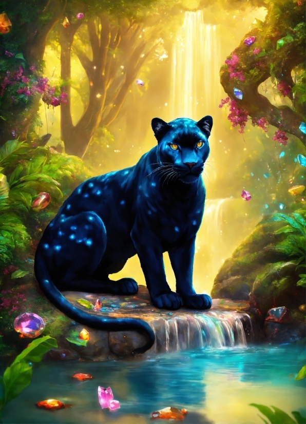 Plant, Light, Green, Felidae, Carnivore, Lighting