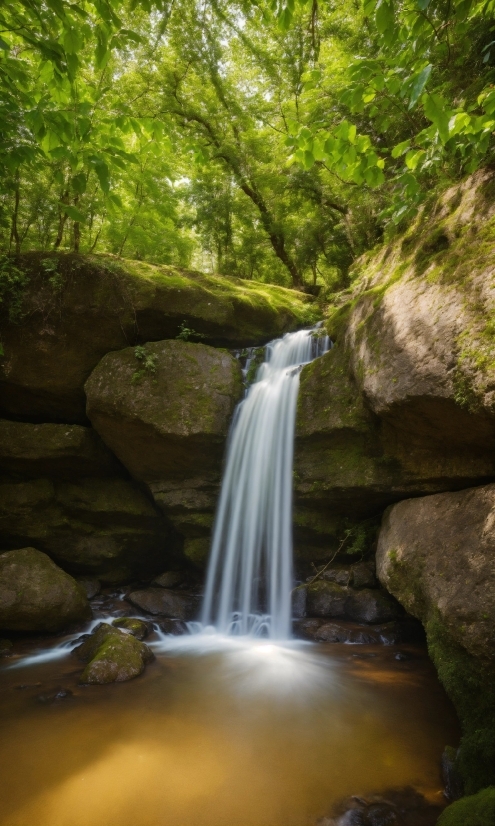 Popular Ai App, Water, Plant, Spring, Nature, Fluvial Landforms Of Streams