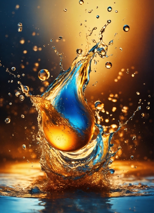 Recent Ai Developments, Water, Liquid, Fluid, Amber, Bottle