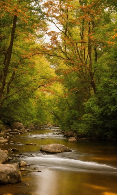 Water, Ecoregion, Fluvial Landforms Of Streams, Natural Landscape, Branch, Tree