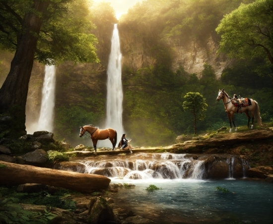 Water, Horse, Plant, Water Resources, Ecoregion, Light