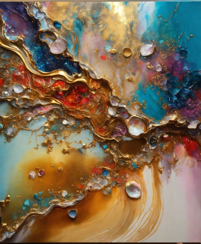 Water, Liquid, Nature, Paint, Fluid, Orange