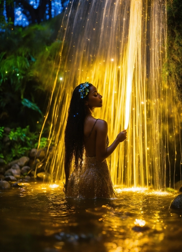 Water, Plant, Light, People In Nature, Flash Photography, Sunlight