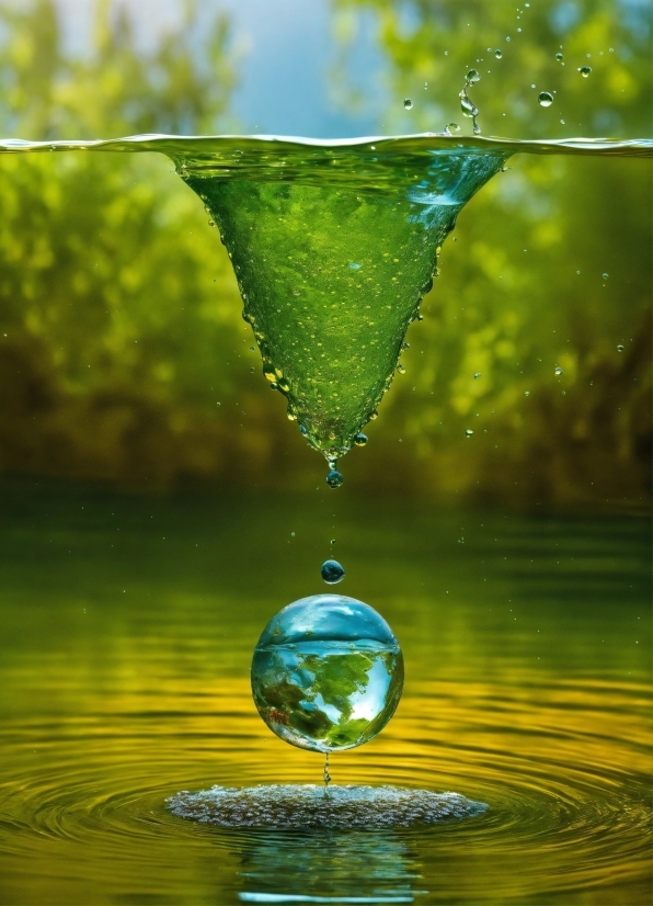 Water, Plant, Water Resources, Liquid, Green, Light