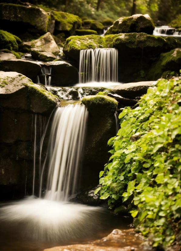 Water, Water Resources, Plant, Fluvial Landforms Of Streams, Light, Nature