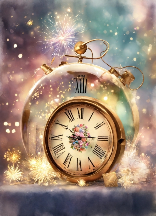 3d Modeling Software App, Light, Fireworks, Clock, Snow, Font