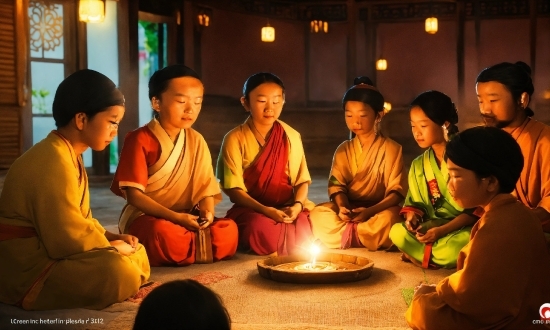 A3 Frame, Temple, Pray, Candle, Event, Lama