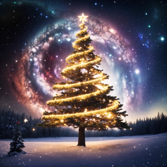 Adobe Illustrator Cc Apk, Sky, Atmosphere, Photograph, Christmas Tree, World