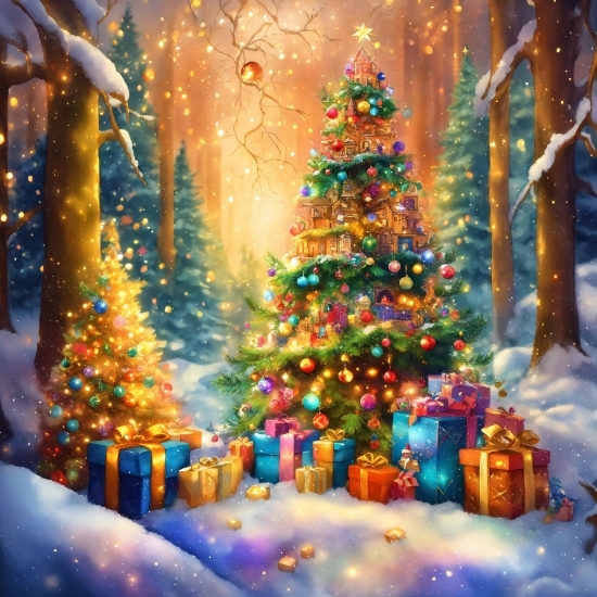 Adobe Illustrator Draw Mod Apk Download, Christmas Tree, Christmas Ornament, Snow, Light, Decoration