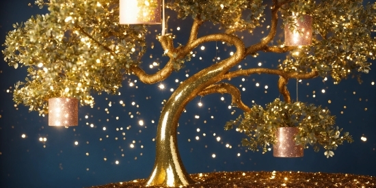 Adobe Vector Graphics Software, Gold, Plant, Branch, Lighting, Christmas Ornament