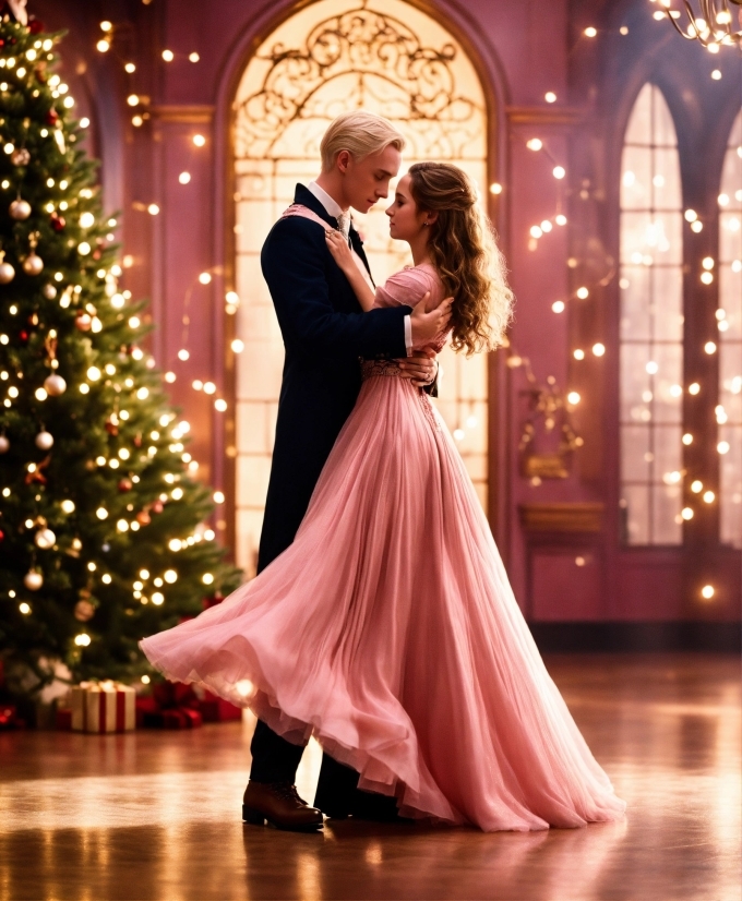 Aesthetic Canvas, Christmas Tree, Photograph, Dress, Fashion, Dance