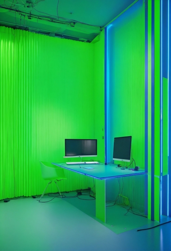 Ai To Vector, Computer, Personal Computer, Green, Azure, Purple