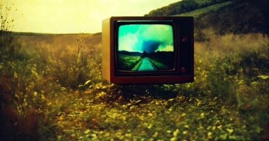 Airplane Stock Photo, Sky, Plant, Television, Natural Landscape, Rectangle