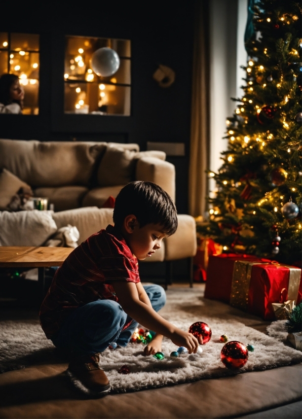 Apa Itu Visual Art, Christmas Tree, Plant, Wood, Tree, Couch