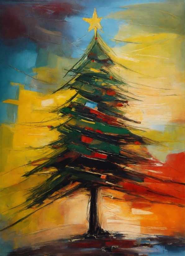 Archviz Artist Advanced Interiors, Christmas Tree, World, Paint, Larch, Painting