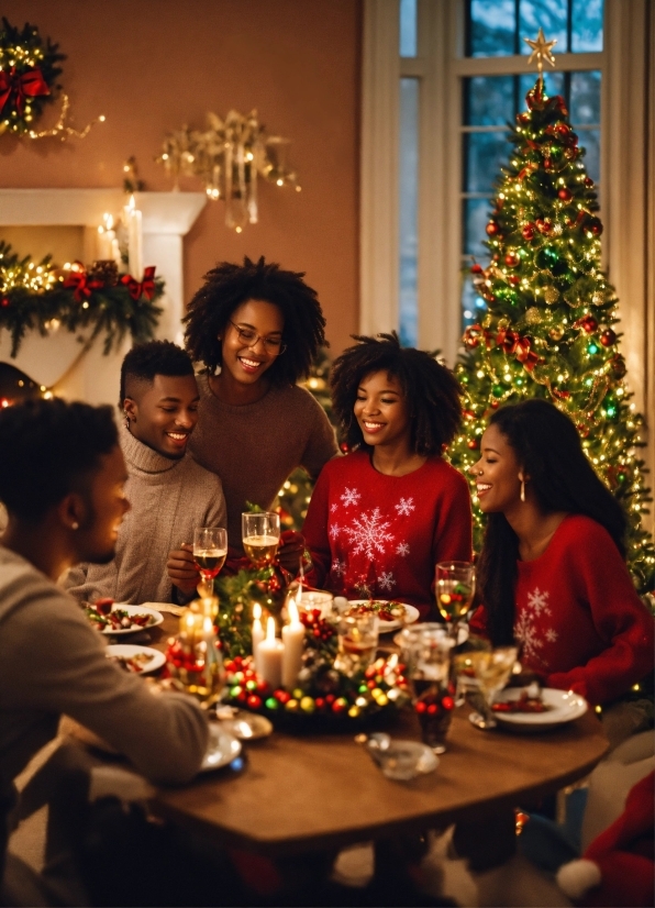 Armand Serrano Artworks, Table, Christmas Tree, Photograph, Smile, Christmas Ornament