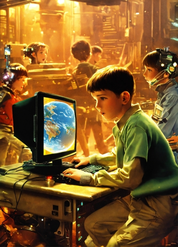 Avatar Image, Light, Computer Keyboard, Personal Computer, Desk, Gadget