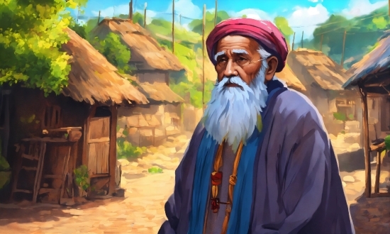 Beard, Adaptation, Landscape, Plant, Turban, Facial Hair