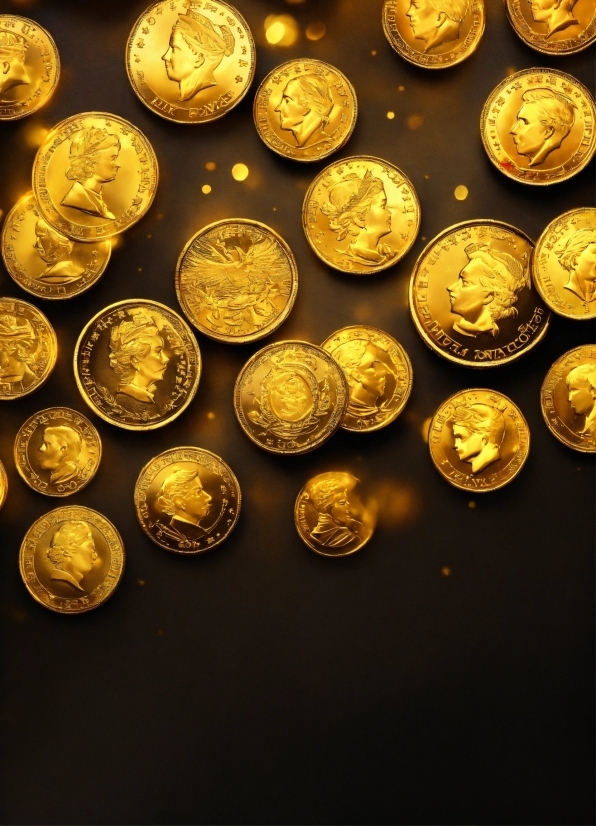 Beautiful Royalty Free Images, Amber, Coin, Currency, Gold, Money