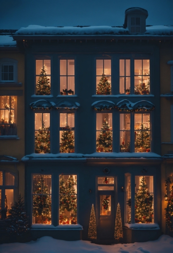 Bone Illustration, Window, Blue, Building, Fixture, Dusk