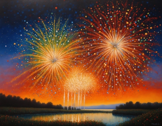 Cape Cod Poster, Water, Sky, Fireworks, Atmosphere, Cloud