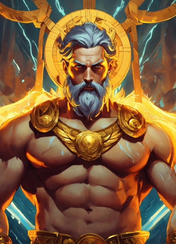 Chest, Art, Symmetry, Fictional Character, Mythology, Cg Artwork