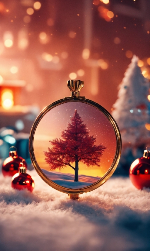 Christmas Tree, Christmas Ornament, Light, Nature, Branch, Holiday Ornament