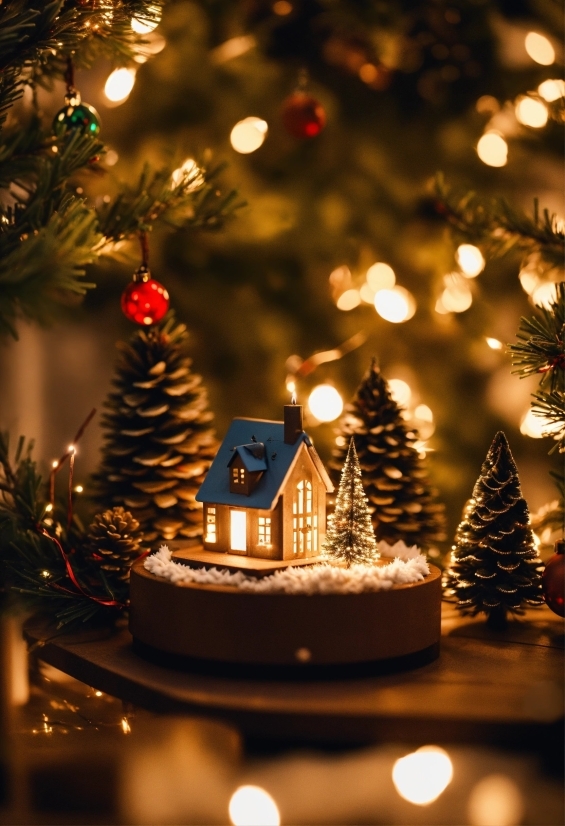 Christmas Tree, Christmas Ornament, Light, Plant, Christmas Decoration, Evergreen