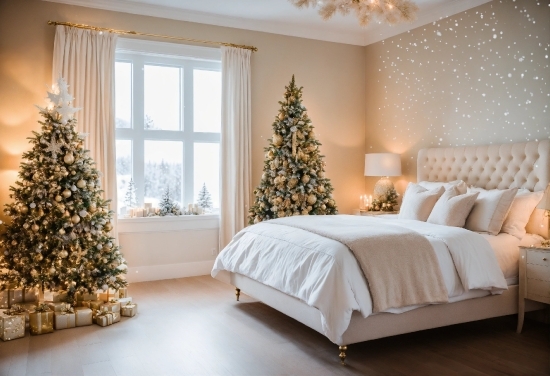 Christmas Tree, Decoration, Wood, Branch, Comfort, Window