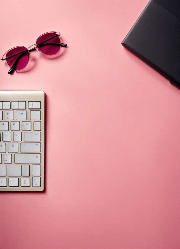 Computer, Computer Keyboard, Purple, Pink, Font, Red