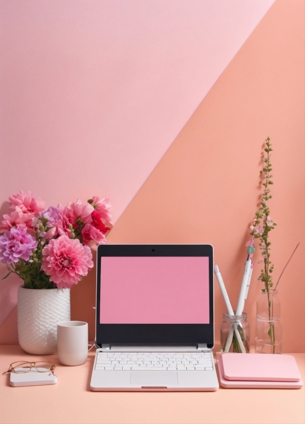 Computer Keyboard Image, Flower, Plant, Laptop, Property, Computer