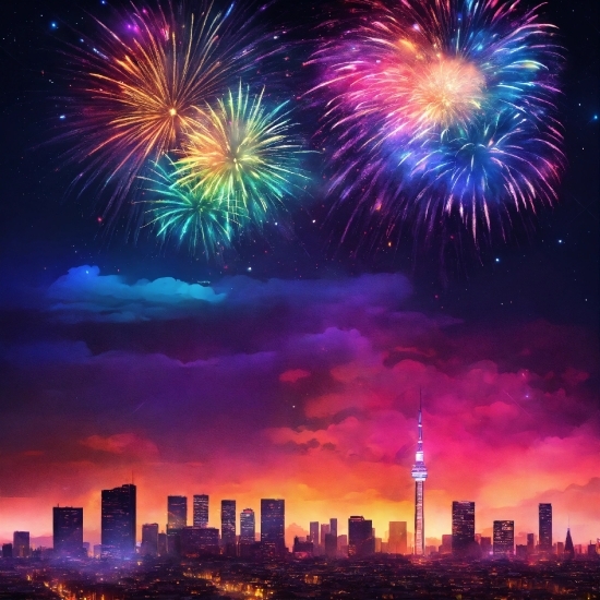 Confidence Logo Design, Fireworks, Atmosphere, Photograph, Sky, World