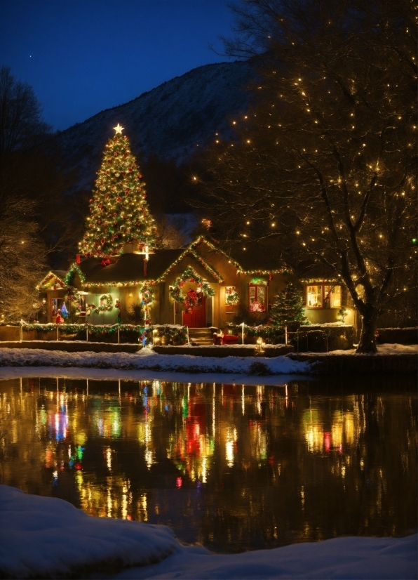 Control Illustrations, Water, Christmas Tree, Building, Sky, World