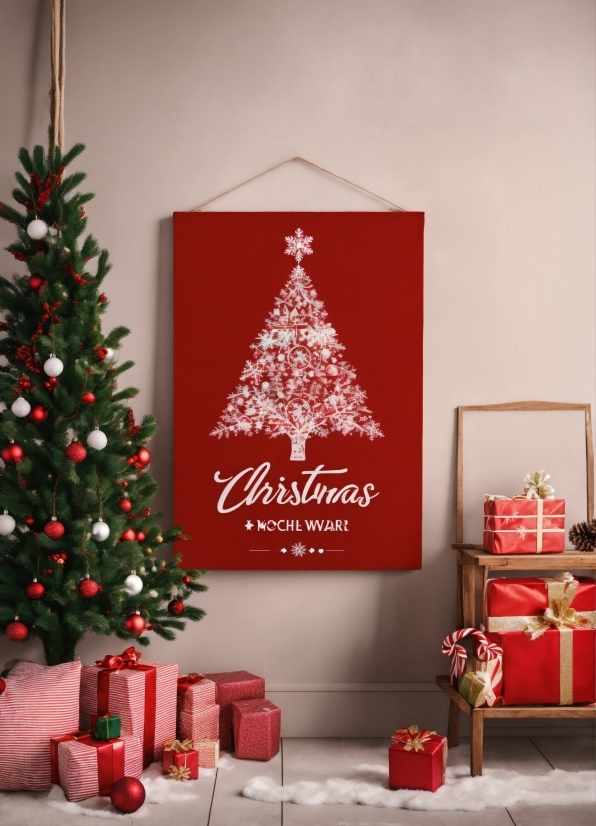 Corporate Graphic Design, Christmas Tree, Property, Plant, Decoration, White