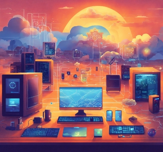 Digital Art Artists, Computer, Personal Computer, World, Light, Computer Monitor