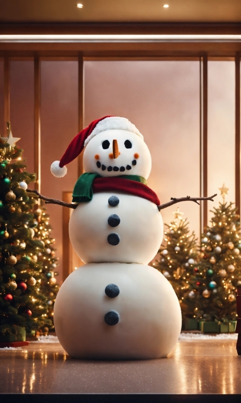 Download Ai Cc, Snowman, Christmas Tree, Christmas Ornament, Snow, Plant