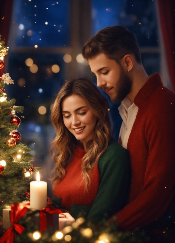 Download Illustrator 2017, Smile, Light, Candle, Christmas Tree, Human