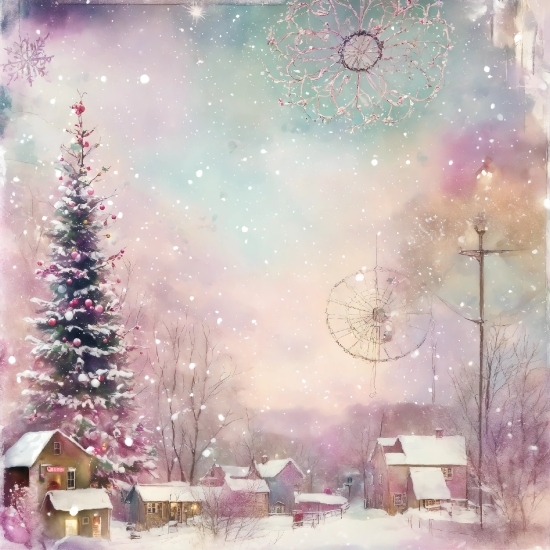 Empty State Illustrations Free, Christmas Tree, World, Light, Nature, Building