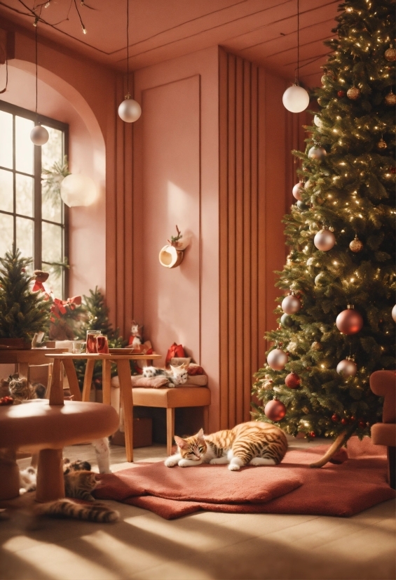 Filmmaking Visual Arts, Christmas Tree, Property, Light, Window, Plant