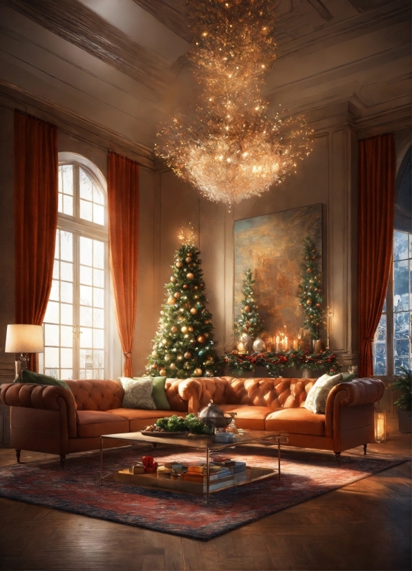 Florian Nicolle, Christmas Tree, Furniture, Property, Couch, Decoration