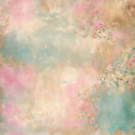 Flower, Paint, Sky, Pink, Art Paint, Art