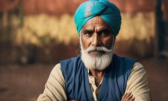 Forehead, Chin, Human, Beard, Headgear, Wrinkle