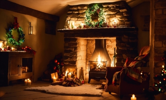 Free Graphic Maker, Lighting, Wood, Hearth, Fire, Tree