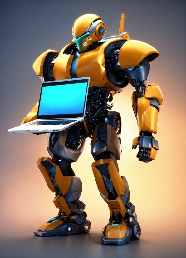 Free Image Bank Online, Toy, Laptop, Mecha, Electric Blue, Machine