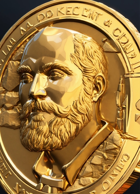 Free Public Domain Images Online, Head, Chin, Beard, Gold, Yellow