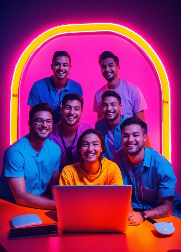 Free Stock Images Gym, Smile, Face, Head, Laptop, Shirt